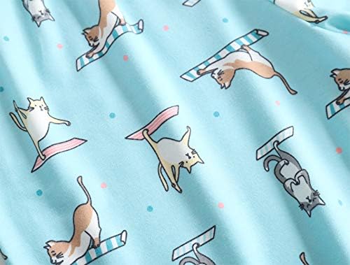 Vista 6 de HONG HUI Conjunto de pijama capri para mujer, talla grande, camiseta de dormir con pantalones capri, conjunto de 2 piezas para dormir