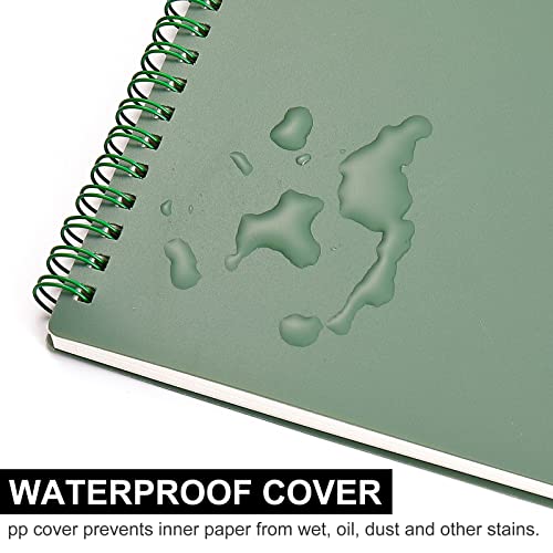 4 Pack Steno Pads 5.4 X 8.5 Inch, Spiral Notebooks Wirebound Memo Notepads, Colorful Plastic Cover, 80 Sheets/Pad(Line) #TOP1