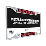 Desert Cactus San Diego State University SDSU Aztecs Car Accessories Metal License Plate Frame and Tag Holder for Front or Rear of Car (Mascot)
