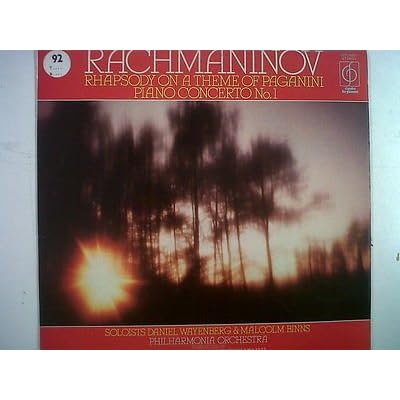 LP RACHMANINOV Rhapsody on a theme of Paganini CFP40267