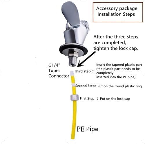 Miniatura 6 de Grifo de fuente pública de latón pulido cromado sin plomo, filtros de agua, grifo de agua al aire libre, grifo de burbujeador para cocina y baño