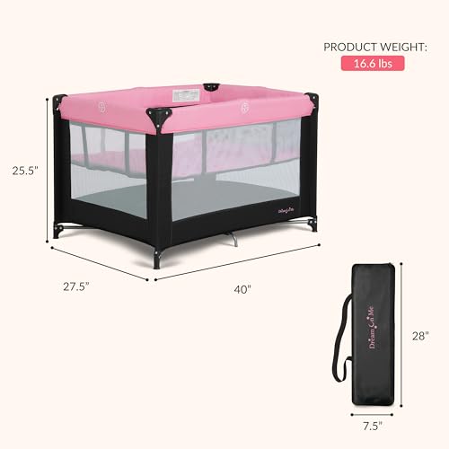 Dream On Me Zazzy Portable Baby Playard with Bassinet, Travel Carry Bag - image 3