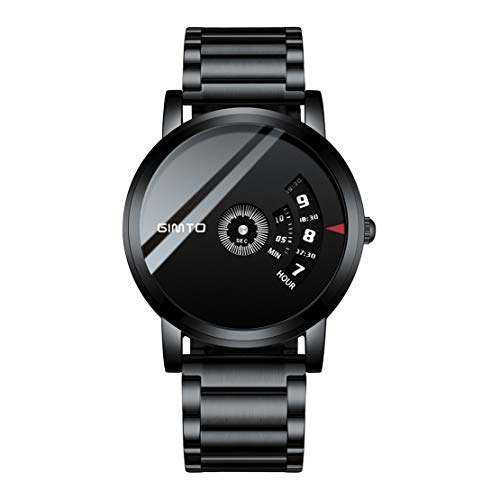 Montre homme étanche pour le bureau et les loisirs en acier inoxydable