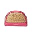 Anne Klein Triple Compartment Crossbody, Fuchsia/Cork
