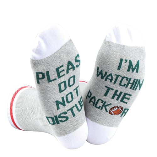 TSOTMO 2 Pairs Football Socks Please Do Not Disturb I’m Watching The P Socks Gift For Men women