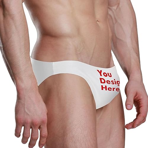 Custom Personalized Mens Sexy Swim Briefs Swimwear Bikini Swimsuit XL3