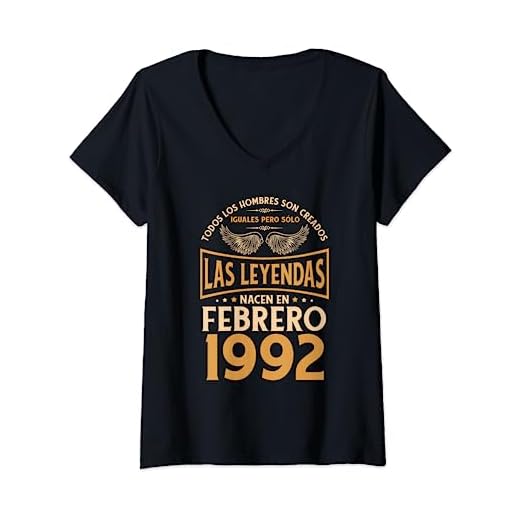 Cumpleaños Hombre Regalos Las Leyendas Febrero 1992 Camiseta Cuello V