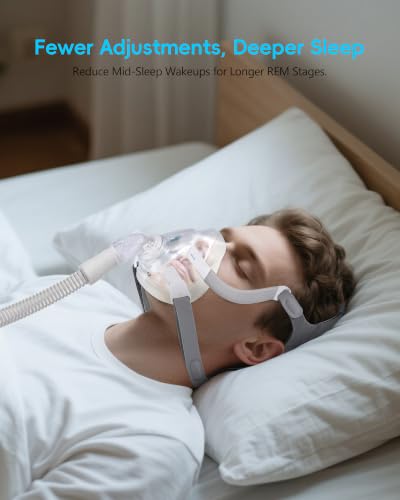 Image of AirFit /AirTouch F20 Headgear for ResMed Full Face Mask, CPAP Replacement Headgear Strap with Clips, Adjustable and Comfortable, Large, 1 Pack