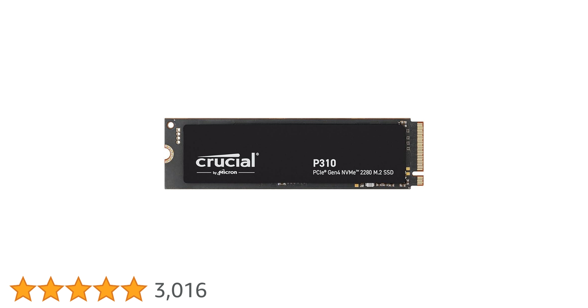 Amazon | Crucial P310 1TB 2280 PCIe Gen4 3D NAND NVMe M.2 SSD