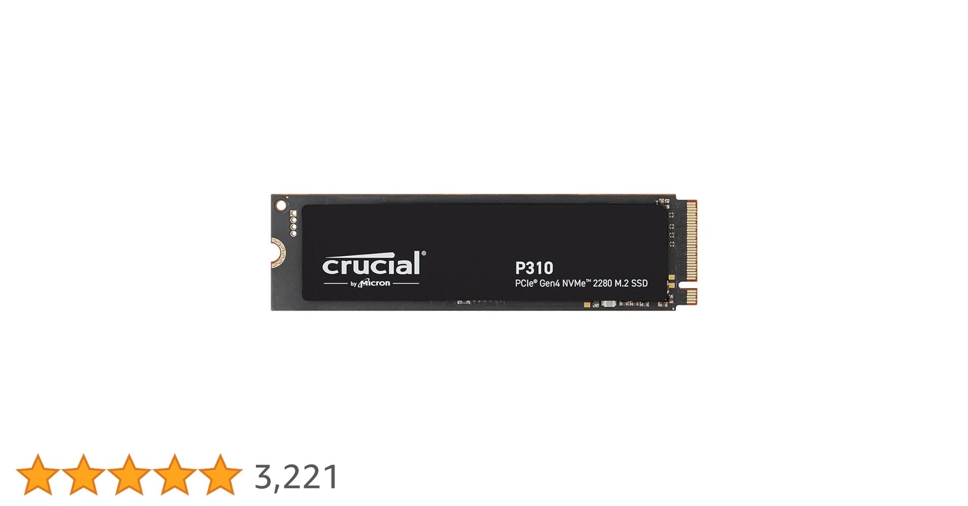 Amazon | Crucial P310 1TB 2280 PCIe Gen4 3D NAND NVMe M.2 SSD
