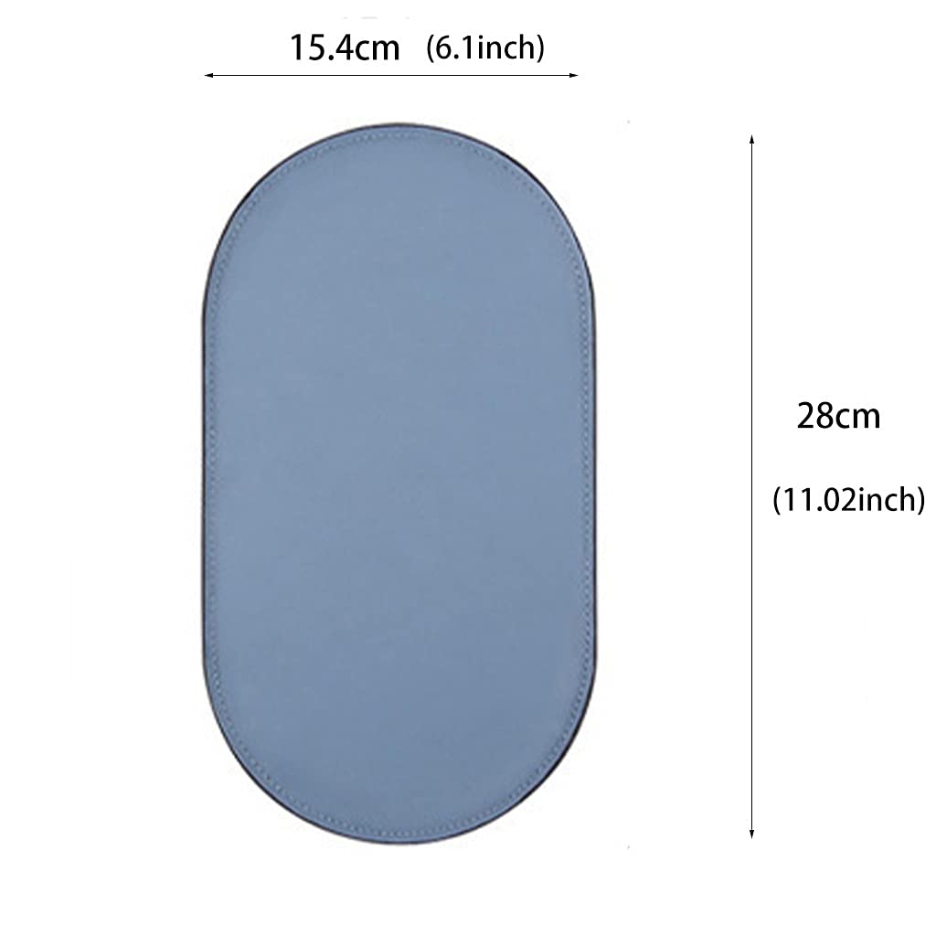 bandejas de cabecera. Caja de Almacenamiento Escritorio, Soporte for Llaves, Organizador Dulces, teléfono, Billetera, Monedas, Joyas(Blue,Large1)