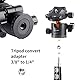 K&F Concept Kugelkopf Stativkopf, Kamera Kugelkopf mit 1/4 Zoll Schnellwechselplatte und Wasserwaagee, 10 kg Tragkraft, für Stativ, Einbeinstativ, Kamera Slider, Spiegelreflexkamera