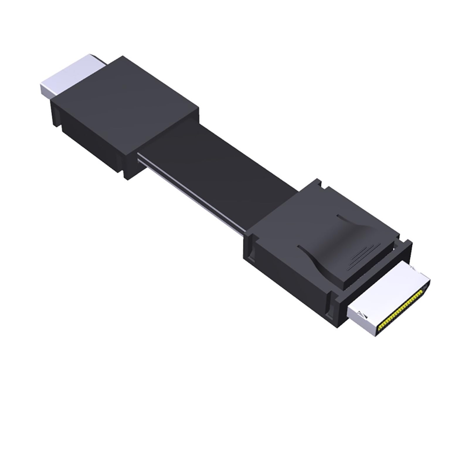 PCIe 4.0 X4 SFF-8611 męski na męski do zewnętrznej stacji dokującej karta graficzna PC serwer kabel transferowy do kabla adaptera Oculink (25 cm, F9912)