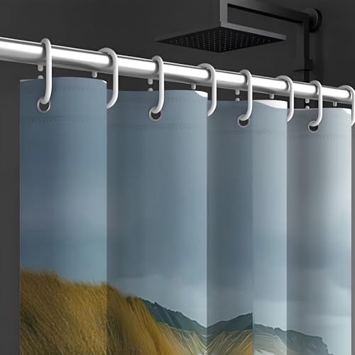 Rideau de douche lavable et imperméable pour éliminer les éclaboussures sur le sol
