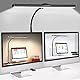 Schreibtischlampe LED Dimmbar - Schreibtisch Lampe Klemmbar Augenschutz Tischlampe Monitor Buero Desk Schwanenhals Klemmleuchte 5 Farbtemperatur 5 Helligkeitsstufen Architektenlampe