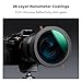 K&F Concept 77mm Variable Fader ND2-ND32 ND Filter and CPL Circular Polarizing Filter 2 in 1 for Camera Lens No X Spot Waterproof Scratch Resistant (Nano-X Series)