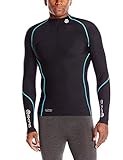 Skins A200 Men's Thermal Long Sleeve Compression Top with Zip Mock Neck