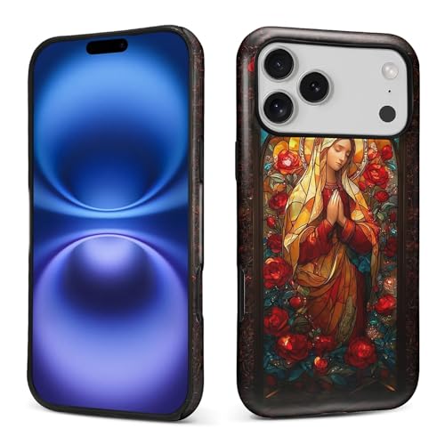 Coque iPhone 17 Pro Max silicone rigide vitrail coloré