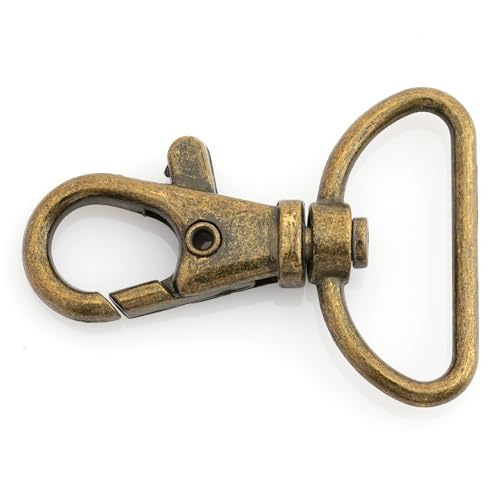 CRAFTMEMORE Swivel Lobster Claw Clasps Classic Trigger Snap Hooks CS10 Purse Landyard Clip 5/8