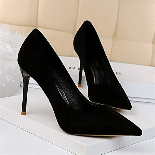 Hee grand Classic Pointed Toe Heels for Women Fashion Suede Stiletto Wedding Party Dress Shoes Office Pumps Lady High Heels4