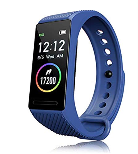F-FISH Pulsera Actividad HR, Impermeable IP67 Pulsera Inteligente con Pulsómetro, Reloj Inteligente para Deporte, Pulsera Deporte para Android y iOS Teléfono móvil para Hombres Mujeres Niños