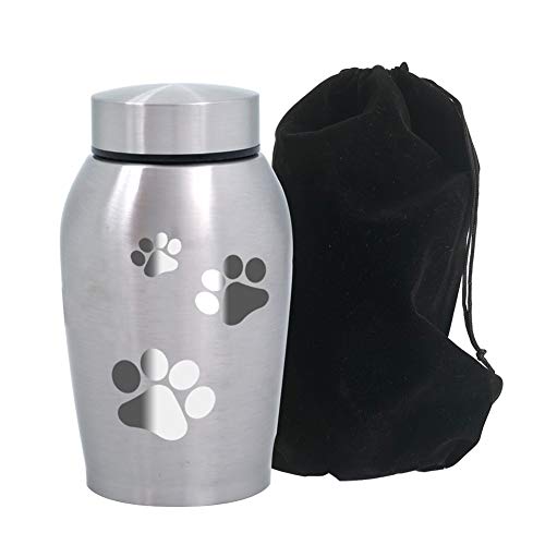 ENBOVE Funeral Cremation Urns for Dogs Cats, in Loving Memory Gone but Not Forgotten You Left Paw Prints on My Heart