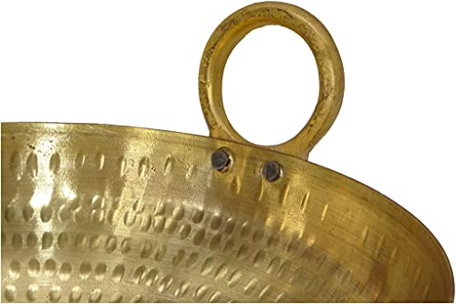Wok tradicional de latón martillado 2 litros miniatura 3