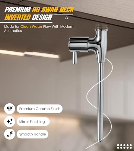 Image of Brass Kitchen Cabinet Tap for Cold RO Water Filter With 3 Year Warranty- No Accessories Required | RO Tap Faucet For Modular Kitchen - Leakproof Tap Cupboard Installation | No Door Opening Required