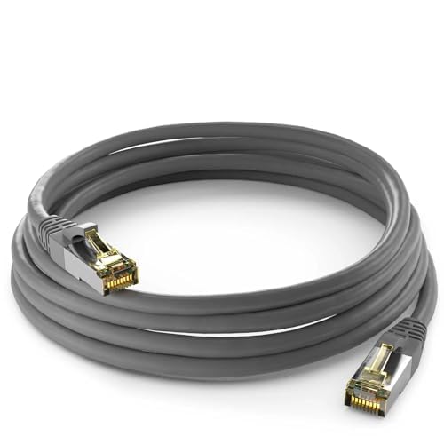 Image of Cat 7 Ethernet Cable - High-Speed 10Gbps, 600MHz, 6 ft (2 mtr) for Networking, Gaming, and Streaming - Heavy Duty, Snagless,Best for Router, Modem, PS4, Xbox, and Smart TVs