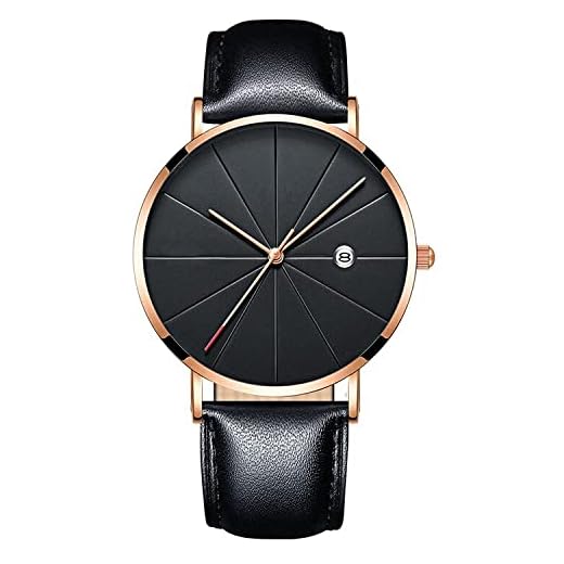 Relogio Masculino klocka män enkelt mode analog kvarts klocka herrklockor toppmärke lyx guld rostfritt stål man klocka 2021, Läder svart ros, En storlek,