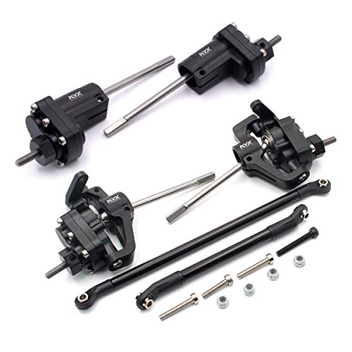 Get Popular Offer KYX Racing CNC Machined Aluminium Front & Rear Portal Axle Units Upgrades Parts Accessories for RC Crawler Car Axial SCX10 II 90046 SCX10.2