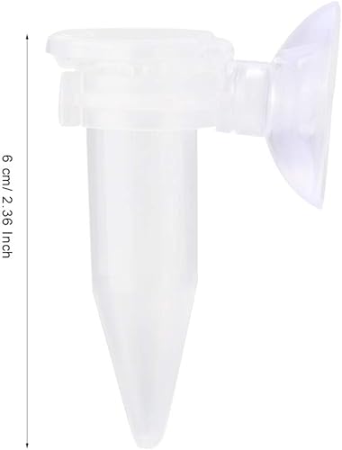 Miniatura 6 de Tubo de alimentación de acuario Alimentador de larvas de camarones de peces Alimentador de alimentación de peces Taza de alimentación de embudo