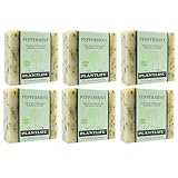 Peppermint Soap Value Pack - 100% Pure & Natural Aromatherapy Herbal Soap - 4 oz Each Bar (Pack of 6 Bars)