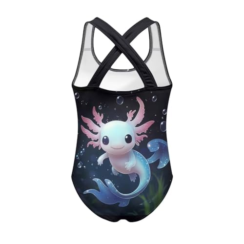 Image of Girls Swimsuit Criss Cross Back 1-Piece Summer Beach Swiwmear