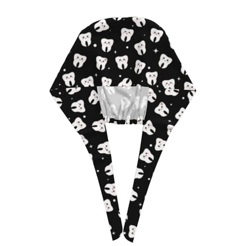 Image of Surgical Caps Men Women, Scrub Cap with Sweatband Adjustable