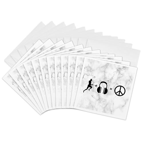 Cartes de vœux coureur paix 15 cm pour trouver l'inspiration d'écriture pour un athlète