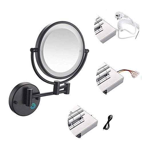 Miroir grossissant mural 10x pivotant à 360 degrés avec bras extensible - 5