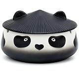 Decoración de la habitación: el cenicero panda cuenta con un diseño encantador y estético, que sirve no solo como un cenicero funcional, sino también como un accesorio de mesa para mejorar el aspecto de tu habitación u oficina.