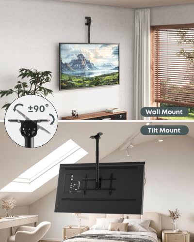 Putilsen Mount Full Motion Ceiling TV Mount for 43"-86" TVs (Black) - image 5