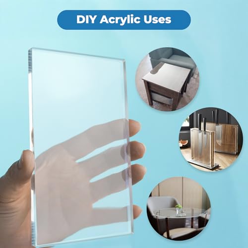 Fab Glass and Mirror Plastic PET Acrylic Plexiglass Sheet, Clear