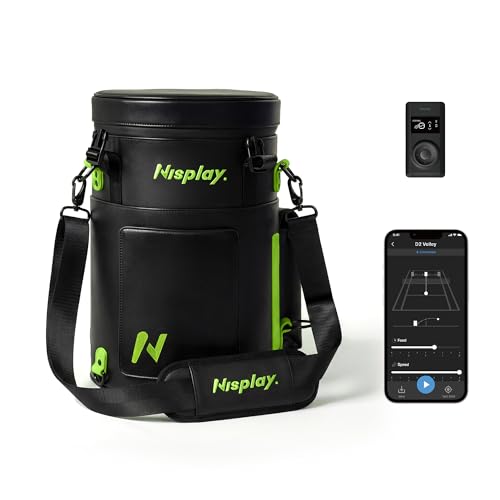 Nisplay Portable Tennis Ball Machine (Black)