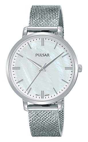 Pulsar Montre à Quartz pour Femme en Acier Inoxydable avec Bracelet en métal PH8459X1
