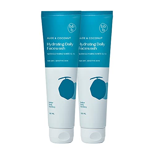 Image of Aloe & Coconut Hydrating Daily Facewash | For Dry & Sensitive Skin | Hydrates, Moisturizes & Soothes | For Dry Flaky Skin (Pack of 2, 100 ml)
