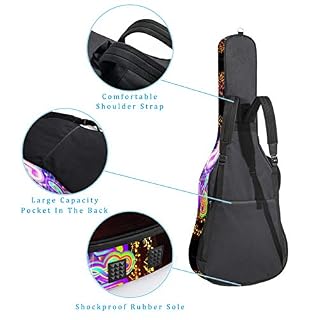 Housse pour Guitare Acoustique Motif de marbre de couleur Sac pour guitare électrique 10mm rembourré Housse pour Guitare… - Les Beatles, Paul McCartney, John Lennon, RIngo Starr, George Harrison Housse pour Guitare Acoustique Motif de marbre de couleur Sac pour guitare électrique 10mm rembourré Housse pour Guitare… – Image 3