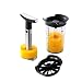 Produktbild Gefu 13550 Ananasschneider Professional Plus - Messer und Schäler Set für Ananas - Edelstahl Schneider mit Behälter, Silber/Schwarz