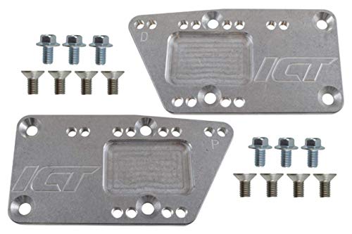 ICT Billet SBC Vehicle to LS Engine - Motor Mount Adapter Plate - Universal Swap Bracket Small Block LS Conversion Adjustable LS1 LS3 LS2 LQ4 LQ9 LS6 L92 L99 L33 LR4 Billet 551628