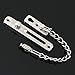 Alise Chain Door Guard Lock,Door Chain Locks with Safety Spring Anti-Theft Press Latch for Inside and Extra Front Door, Brushed Nickel(1 Pack)
