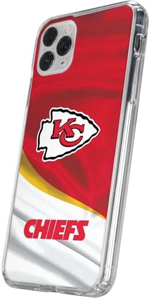 Skinit Clear Phone Case Compatible with iPhone 11 Pro - Officially Licensed NFL Kansas City Chiefs Design
