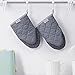 VHAUSE Mini Ofenhandschuhe Hitzebeständig 235°C Topfhandschuhe Set - 2er Set Baumwoll Handspielpuppe Form Backhandschuh mit Rutschfestem Silikonaufdruck Maschinen Waschbar Grau
