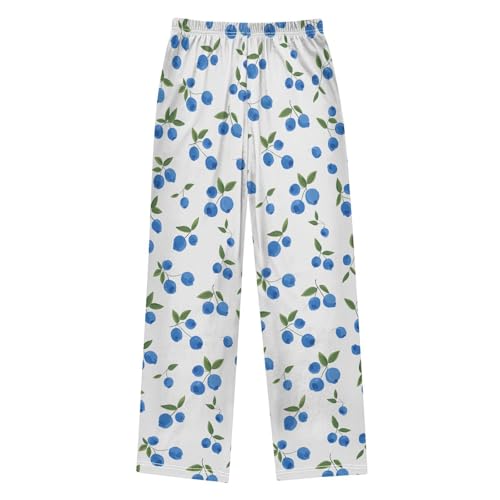 Blueberry Pajama Pants Soft Sleep Bottoms Long Pjs S2